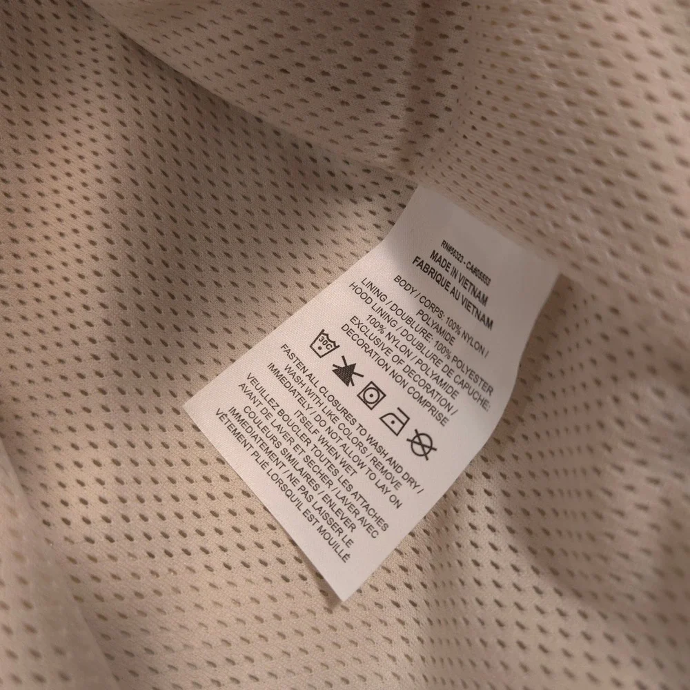 Jordan Brooklyn Hooded Draft Jacket Mens XL Beige Jumpman Jacquard Loose Fit NEW
